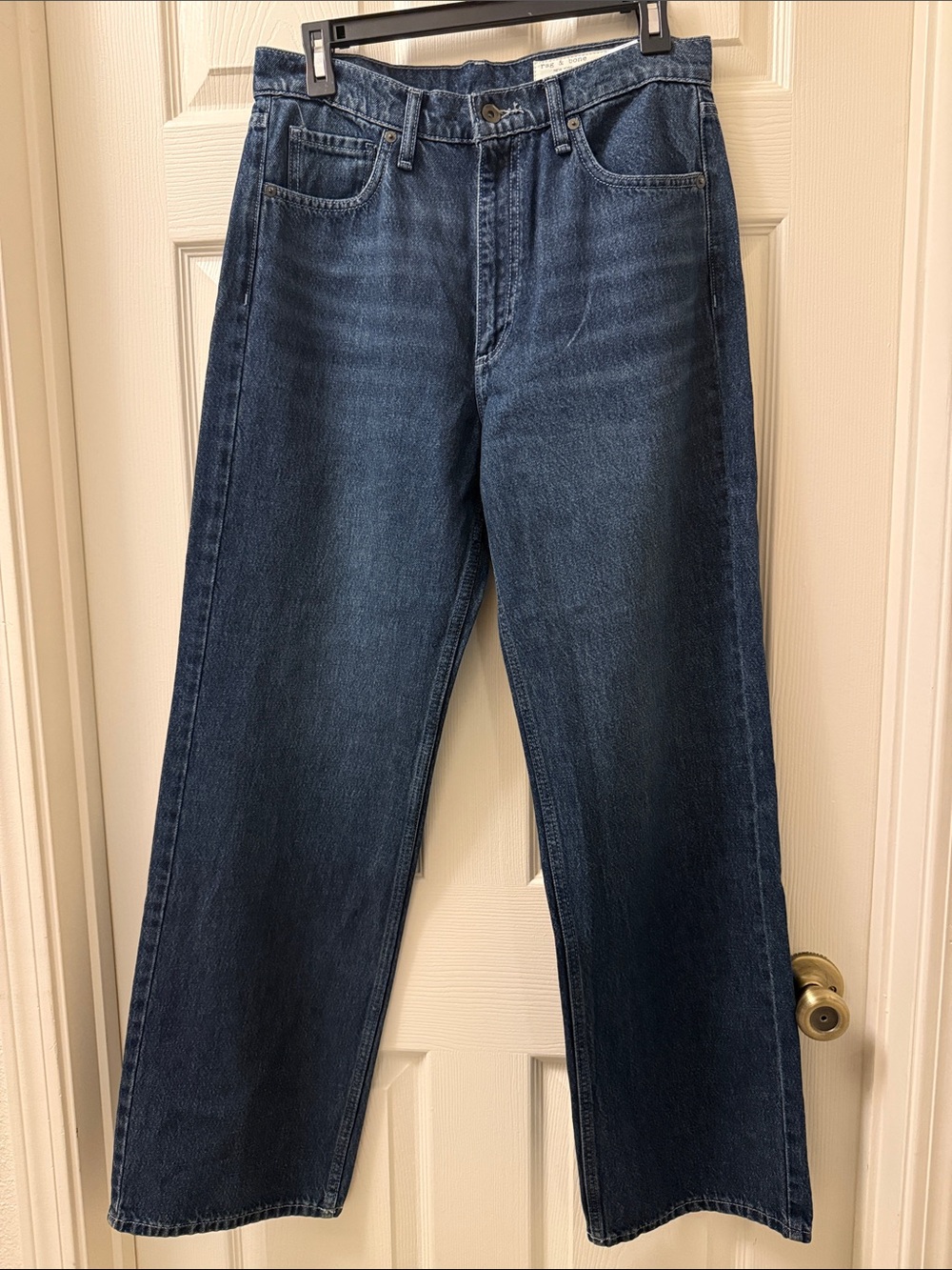 NWT Rag & Bone The Shannon High-Rise Relaxed Straight Jeans Grafton 28